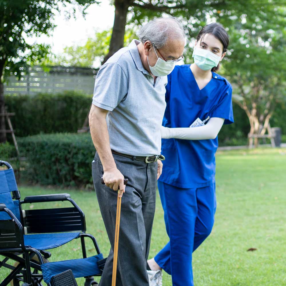 senior care backyard smal