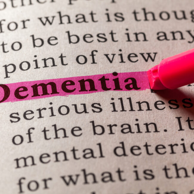 definition of dementia for in home senior care