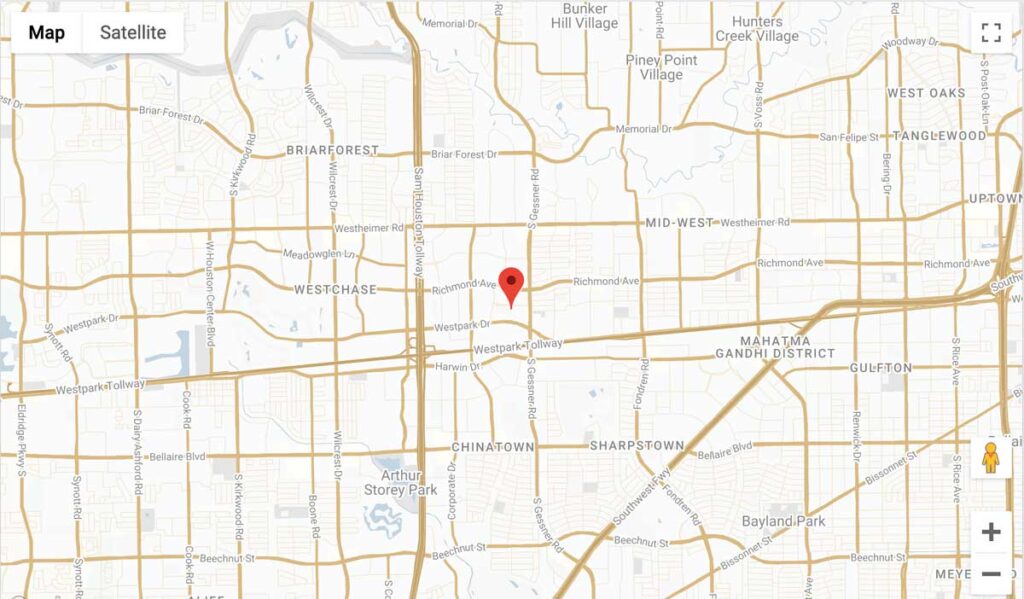 Houston map screen